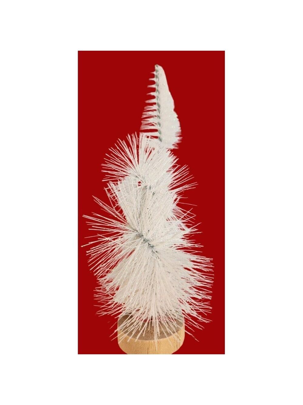 Glitter Bottle Brush Christmas Tree Set 3 Pcs 6 9 Inch - Picture 3 of 10